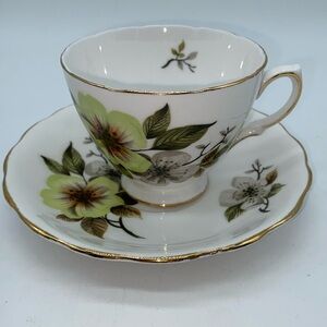 Vintage Royal Vale English Bone China Cup & Saucer